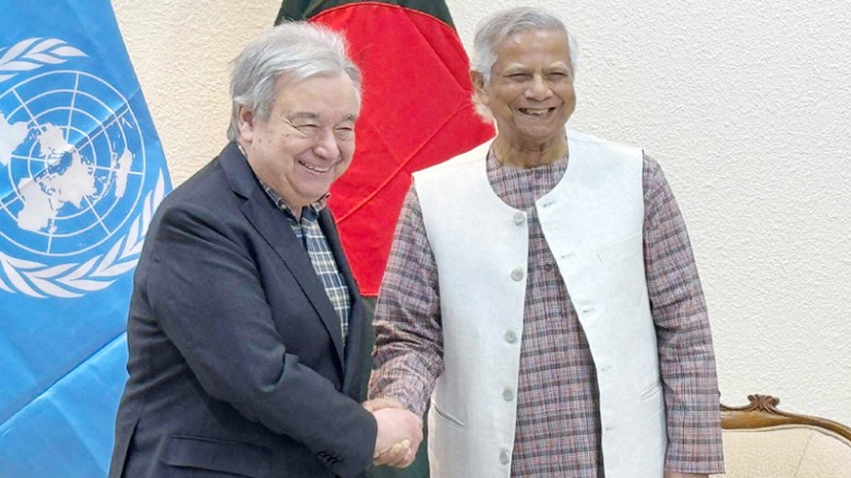বাংলাদেশের পাশে থাকার আশ্বাস জাতিসংঘ মহাসচিবের
